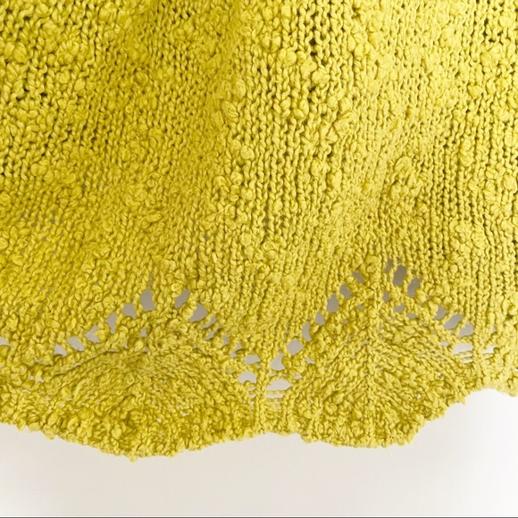 Anthropologie Yellow Bird Peaked Crochet Sweater - Picture 7 of 7